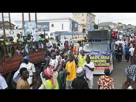 Thousands gather in Lagos Nigeria to celebrate Prophet Muhammad’s birth Thousands gather in Lagos Nigeria to celebrate Prophet Muhammad’s birth
