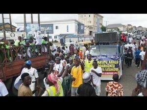 Thousands gather in Lagos Nigeria to celebrate Prophet Muhammad’s birth Thousands gather in Lagos Nigeria to celebrate Prophet Muhammad’s birth