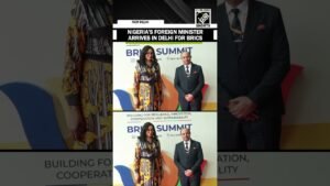 Nigeria’s Foreign Affairs Minister Bianca Odumegwu-Ojukwu arrives in Delhi for 18th BRICS summit Nigeria’s Foreign Affairs Minister Bianca Odumegwu-Ojukwu arrives in Delhi for 18th BRICS summit