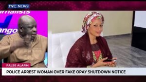 Police Arrest Woman Over Fake OPay Shutdown Notice Police Arrest Woman Over Fake OPay Shutdown Notice