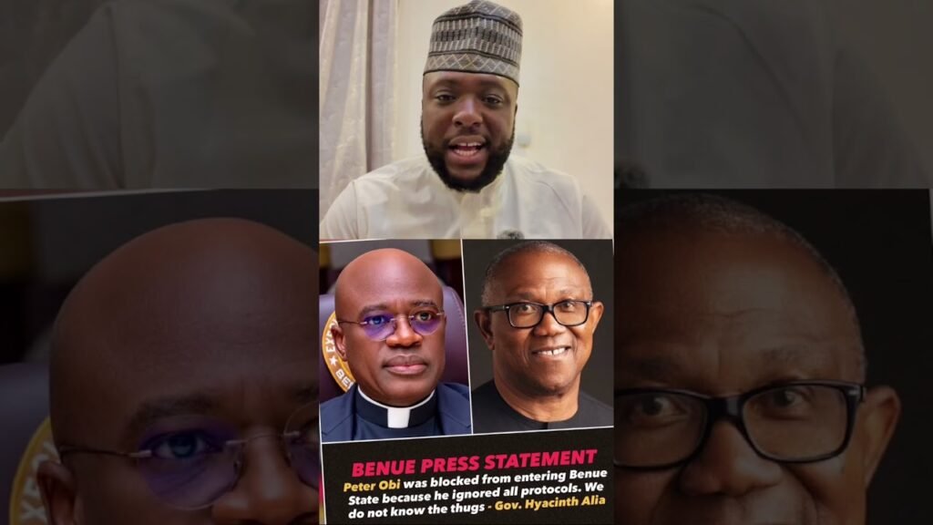 BREAKING NEWS: Peter Obi stopped from entering Benue State. BREAKING NEWS: Peter Obi stopped from entering Benue State.