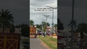 BREAKING: Peter Obi’s convoy allegedly blocked from entering Benue State #nigerianews #peterobi2027