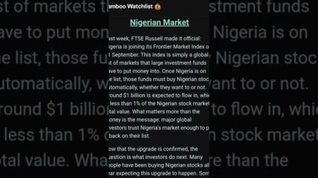  BILLION DOLLAR INVESTMENT COMING INTO NIGERIA’S STOCK EXCHANGE. Don’t Miss Out #marketsweekly