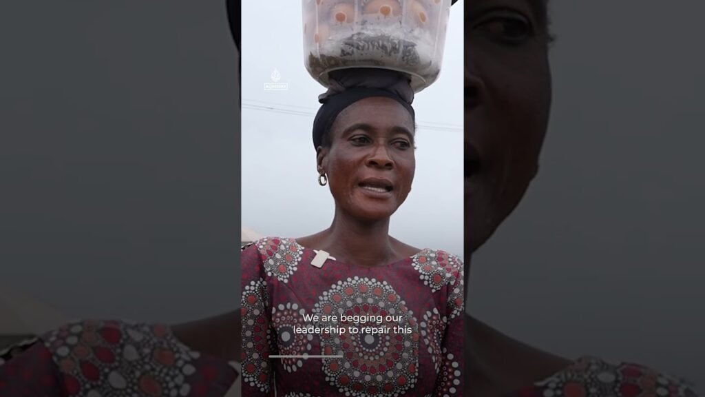 People stranded for days on dilapidated Nigerian highway | AJ #shorts People stranded for days on dilapidated Nigerian highway | AJ #shorts