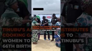 Tinubu’s APC Group Distributes Cooking Gas Cylinders To Women To Mark Remi Tinubu’s 66th Birthday Tinubu’s APC Group Distributes Cooking Gas Cylinders To Women To Mark Remi Tinubu’s 66th Birthday