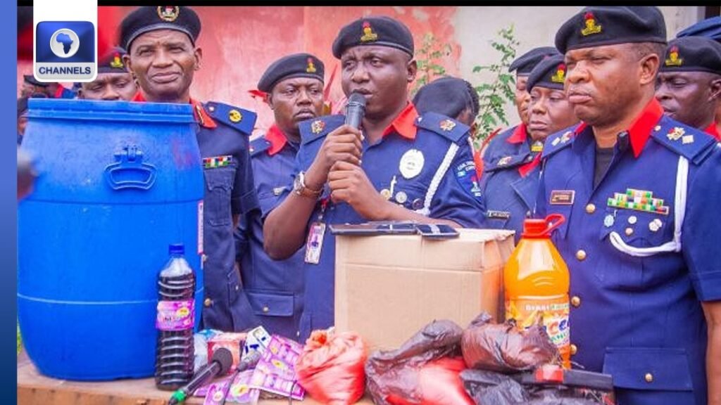 Two Suspects Arrested As NSCDC Uncovers ‘Illegal’ Juice Factory In Lagos Two Suspects Arrested As NSCDC Uncovers ‘Illegal’ Juice Factory In Lagos