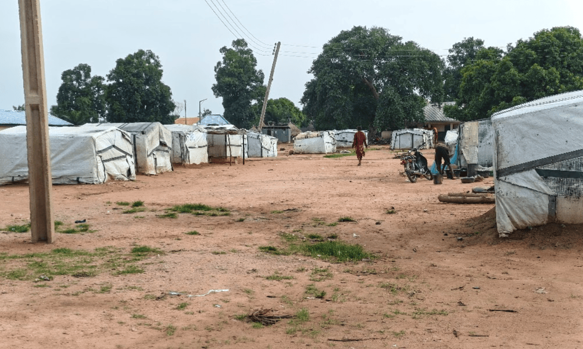 The Anyiin IDP camp in Benue State. PC: Manasseh Mbachii/PREMIUM TIMES
