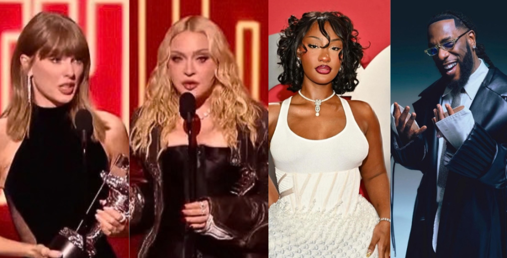 VMAs 2026: Taylor Swift, Madonna dominate as Burna Boy, Tems miss out (FULL LIST) VMAs 2026: Taylor Swift, Madonna dominate as Burna Boy, Tems miss out (FULL LIST)