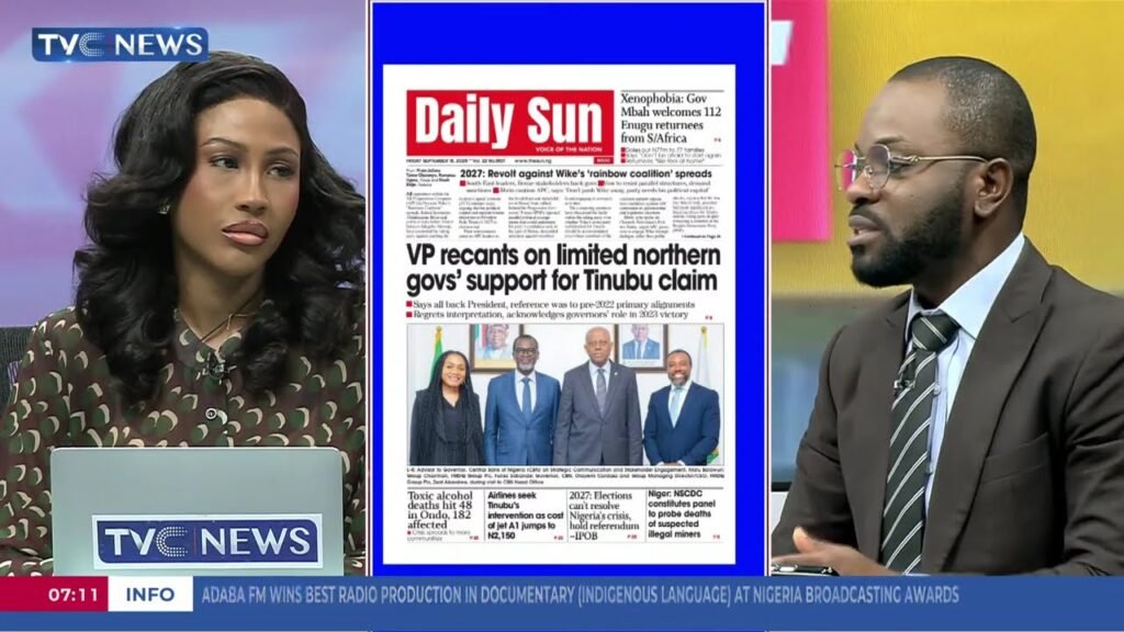 TVC Newspaper Review: APC Governors, Wike’s Feud Deepens TVC Newspaper Review: APC Governors, Wike’s Feud Deepens