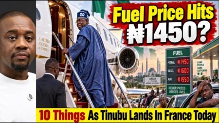 Nigerians Cry Out As Fuel Price Hits ₦1,450? | 10 Things As Tinubu Lands in Paris Today To Cool Off
