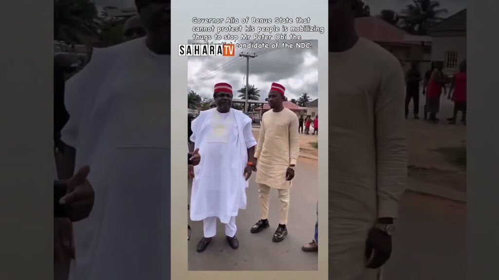 ‘Peter Obi, Go Back!’ — Benue Youths Protest NDC Presidential Candidate’s Visit To State