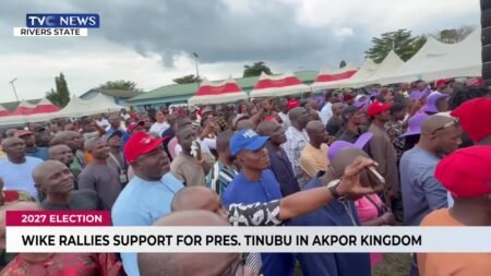 Wike Rallies Support For Pres. Tinubu In Akpor Kingdom Wike Rallies Support For Pres. Tinubu In Akpor Kingdom