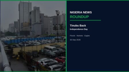 Nigeria News Round-up 30 Sep 2026: Tinubu Back, Floods, Markets, Eagles