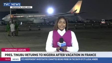 President Tinubu Returns To Nigeria After Working Vacation In France President Tinubu Returns To Nigeria After Working Vacation In France