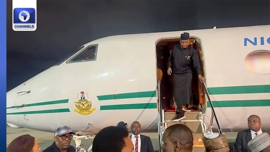 VP Shettima Returns To Nigeria After Leading Delegation At UNGA VP Shettima Returns To Nigeria After Leading Delegation At UNGA