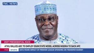 Atiku Rallies ADC To Employ Osun State Model Across Nigeria To Sack APC