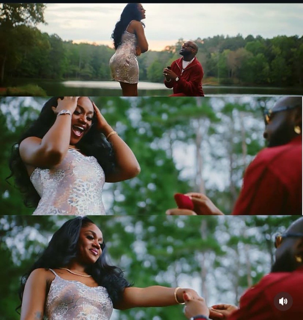 Davido kneels before Chioma in ‘Already Falling’