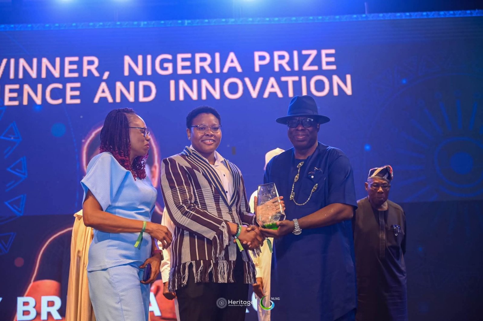 Mary-Brenda Akoda, winner of The Nigeria Prize for Science and Innovation, recognised for her innovation, GenScan AI.