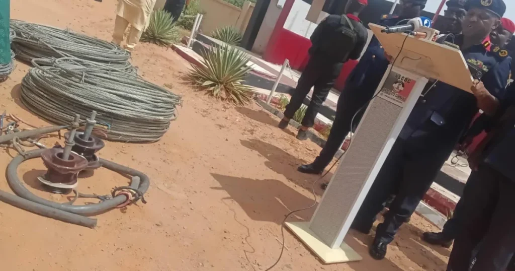 NSCDC arrests 22-year-old for cable vandalism in Gombe NSCDC arrests 22-year-old for cable vandalism in Gombe