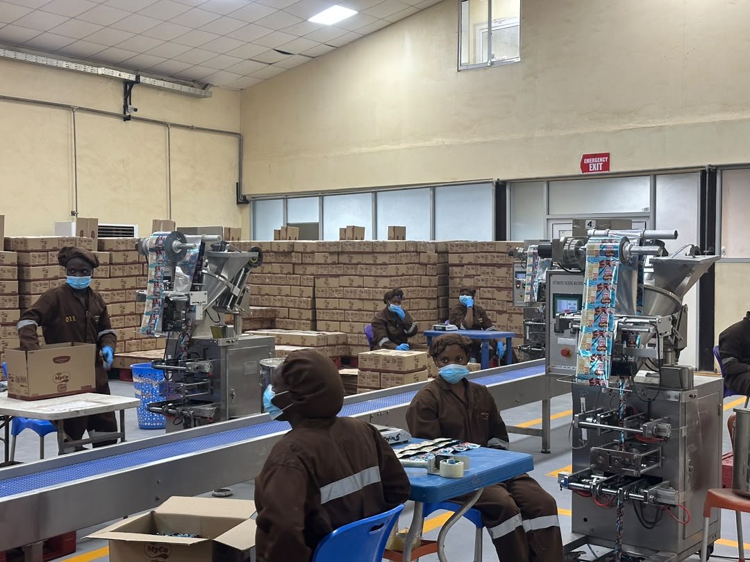 Chocolate and beverage processing and packaging plants at Johnvents Group in Ondo State.